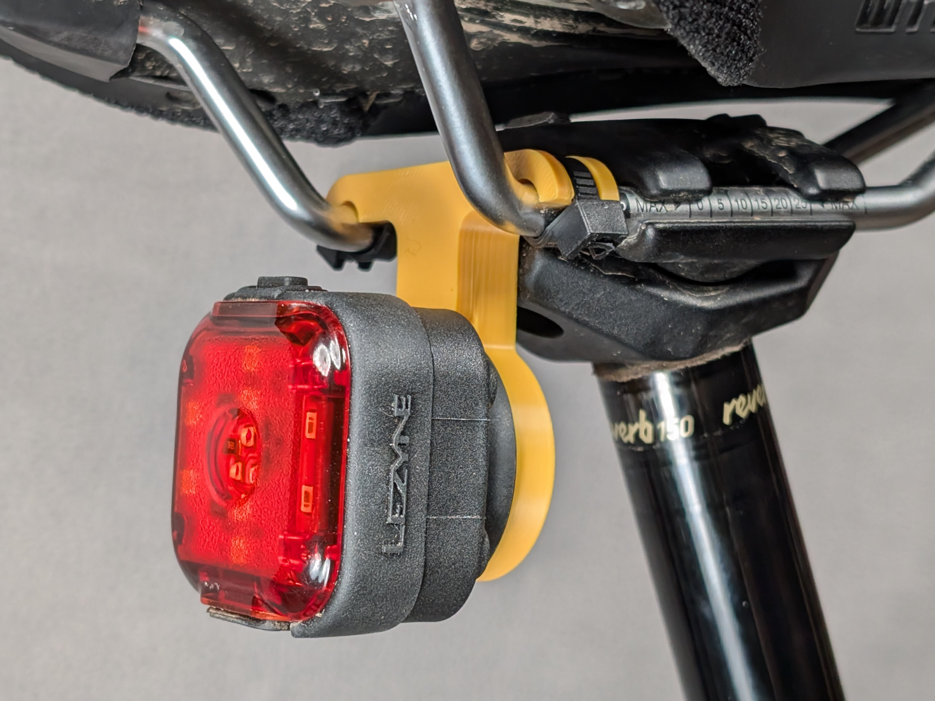 Seat Rail Mount for Quarter Turn Tail Lights 3D model