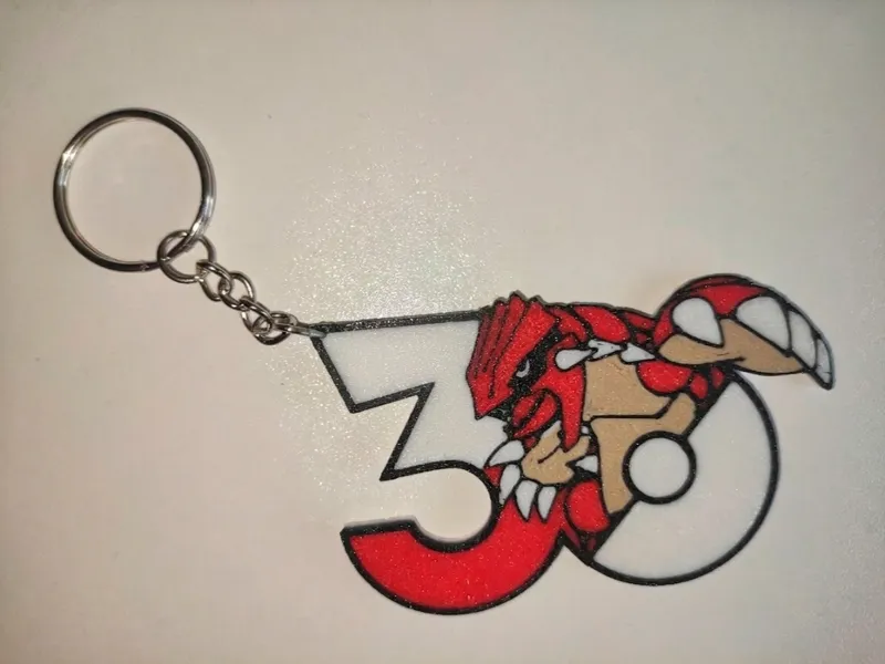 Portachiavi GROUDON 30° anniversario Pokémon