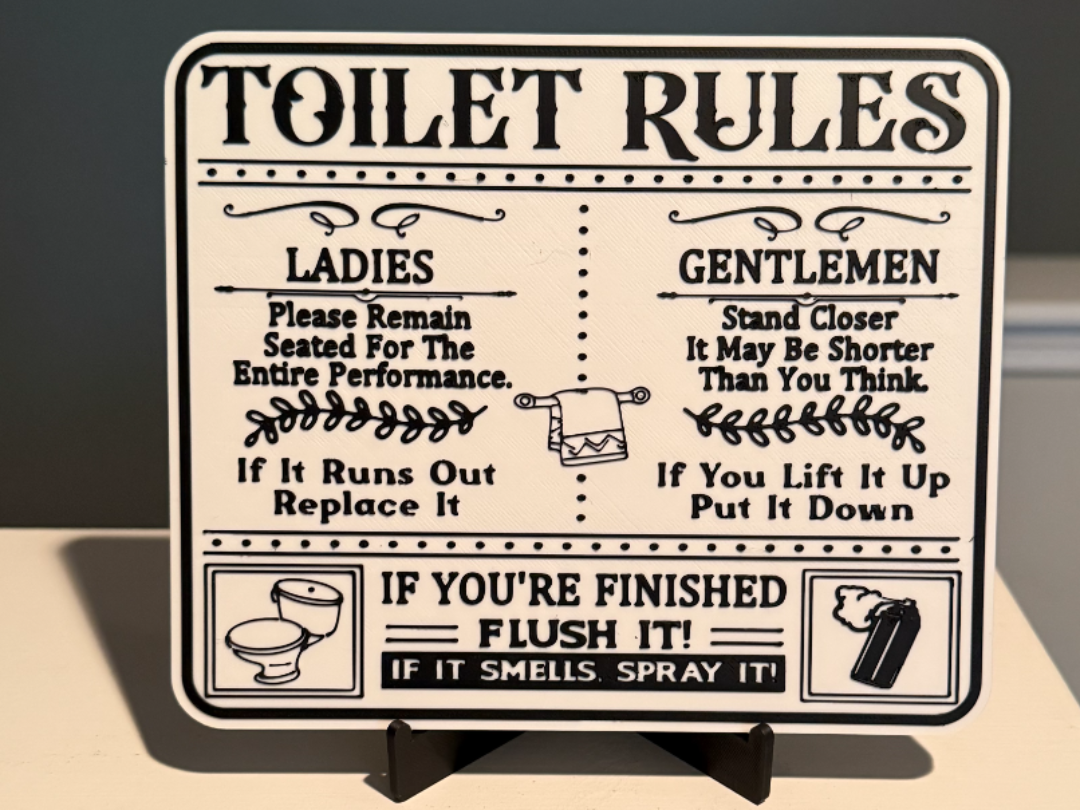 FUNNY TOILET RULES BUT TRUE!