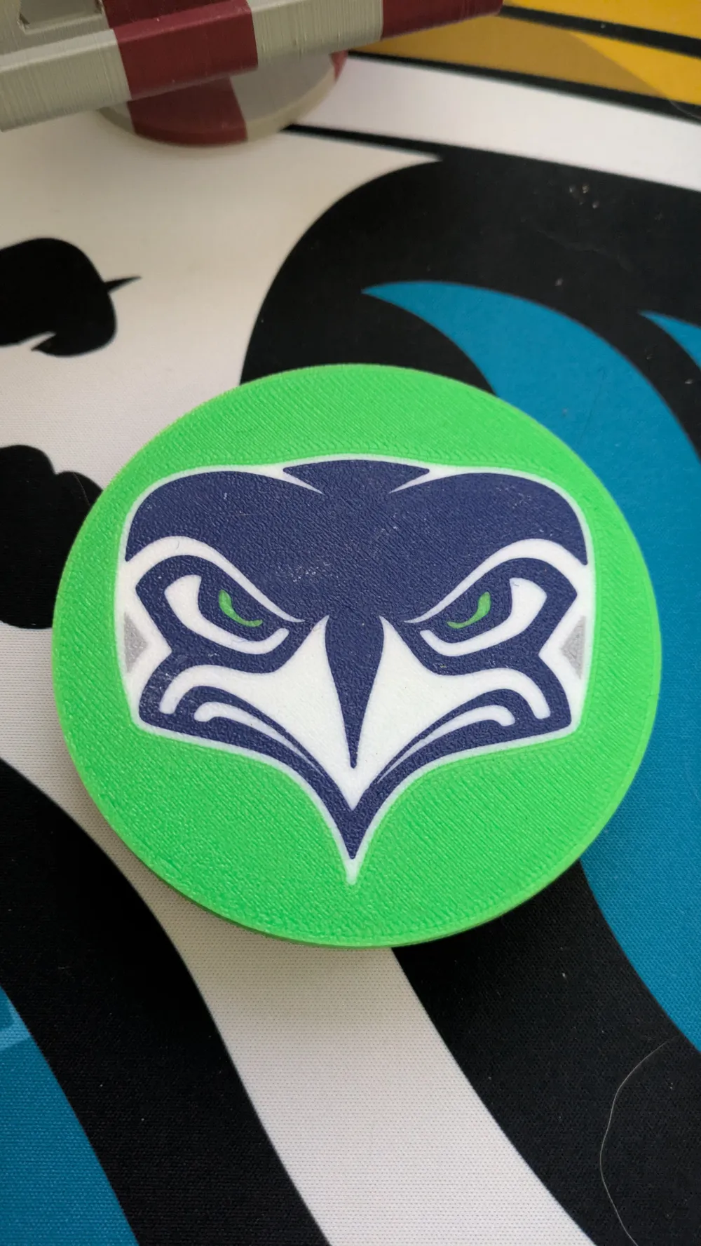 Seattle Seahawks Alternate Logo Coaster - Free 3D Print Model - MakerWorld