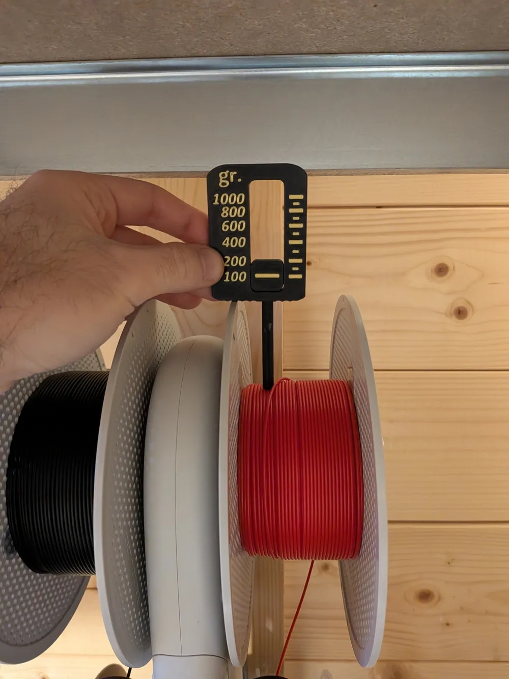Spool Measurement Measure Spool double sided (Easy & automatic) - Free 3D Print Model ...
