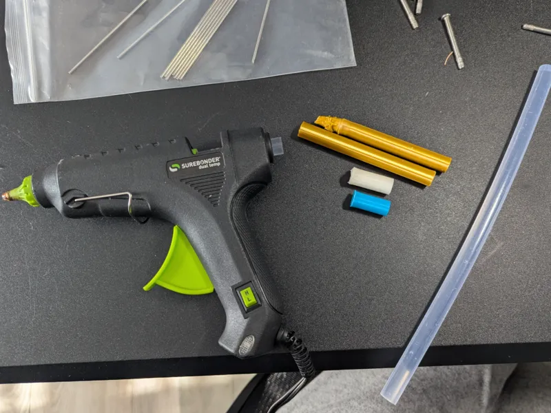 hot glue stick out of PLA