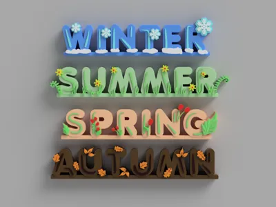 Four Seasons - Spring / Summer / Autumn / Winter