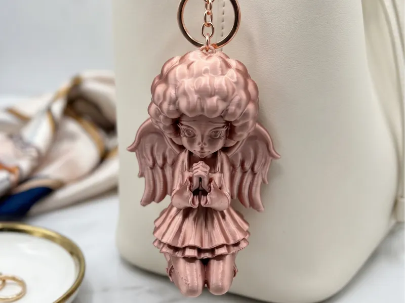 Angel Keychain Bag Charm 3D Print Art Toy Pendant