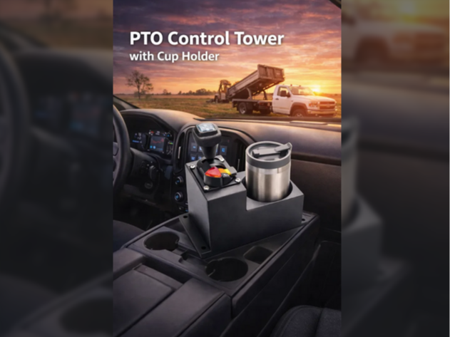 PTO Control Tower with Cup Holder