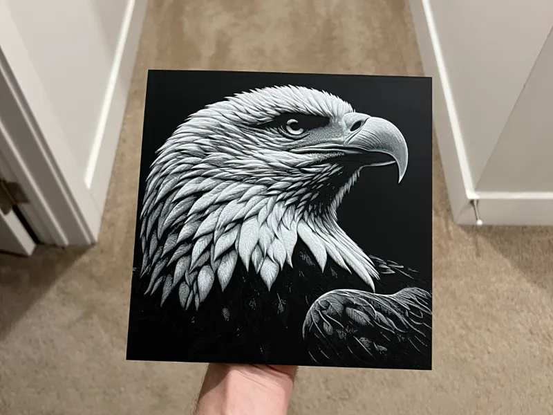 Eagle Face Hueforge