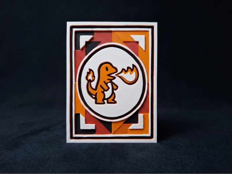 Retro Charmander Card
