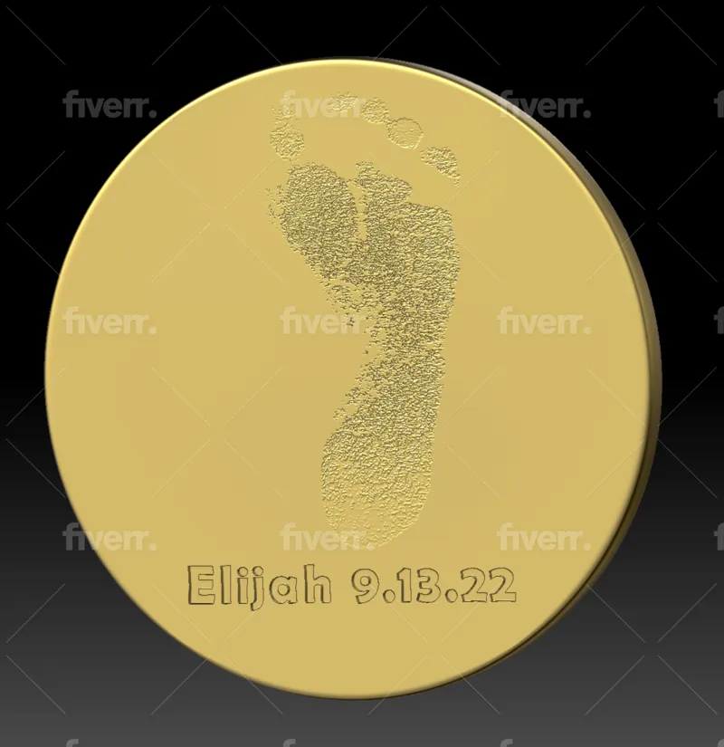 footprint kids ornament