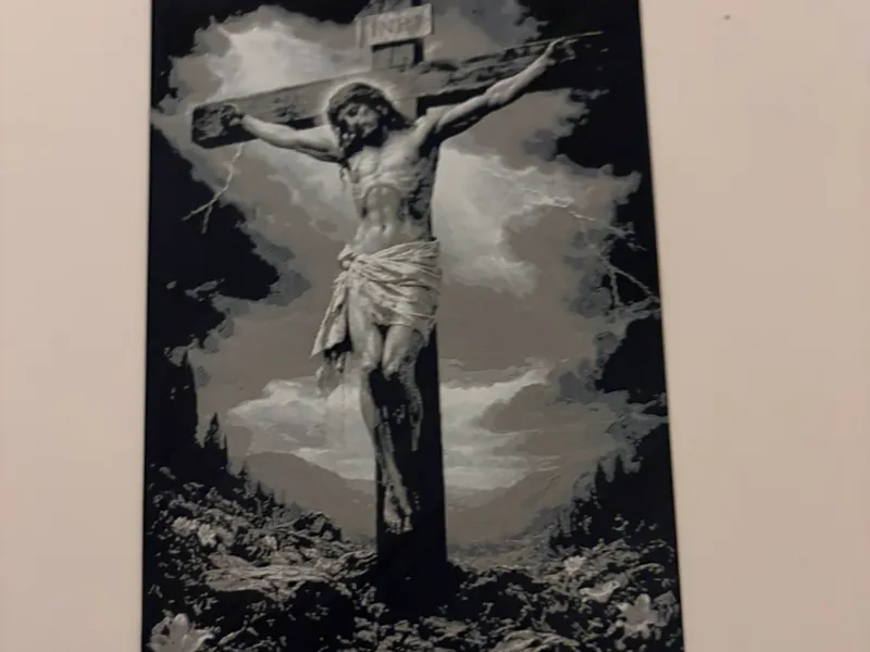 Jesus hanging on the cross