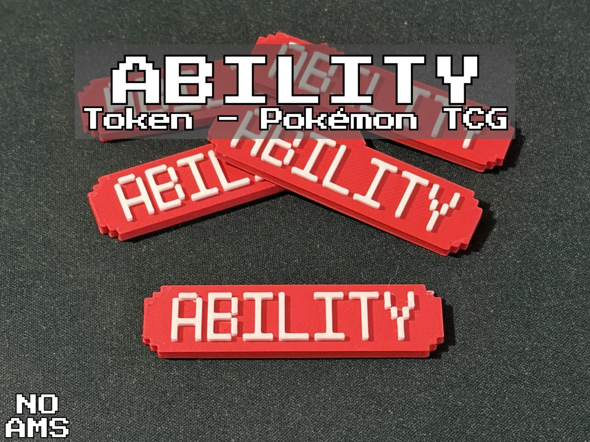 Token Ability Used NO AMS - Pokémon TCG - Free 3D Print Model - MakerWorld