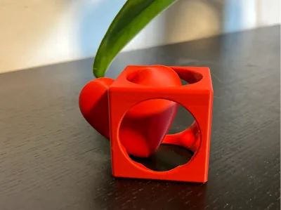 impossible cube (Heart in a Cube) fidget toy