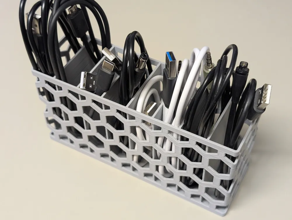 USB Cable Orgnizer - Free 3D Print Model - MakerWorld