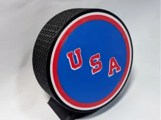 2026 Team USA Olympic Hockey Puck - Jersey Edition