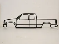 Décoration murale Chevrolet Silverado GMT400 — photo 1