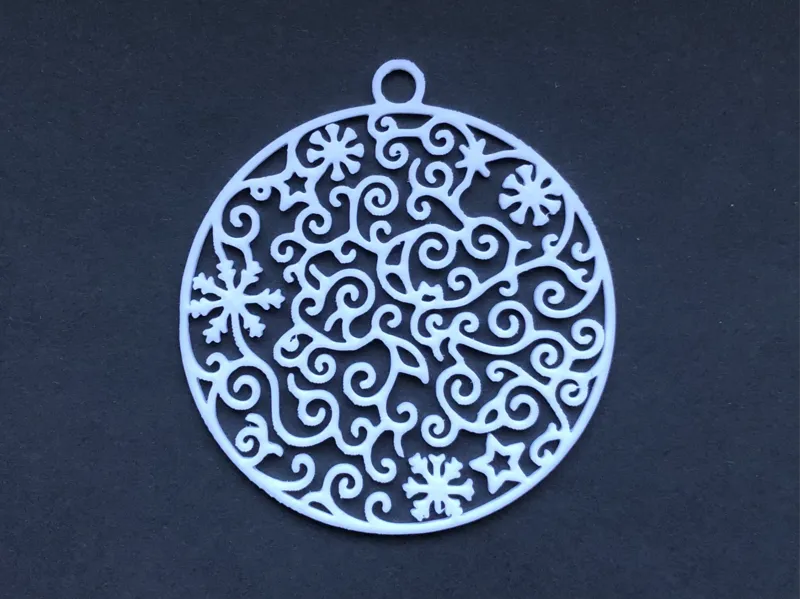 Intricate Filigree Christmas Ornament