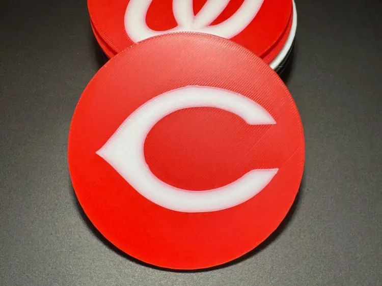 Cincinnati Reds Logo Coaster