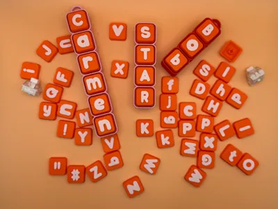 Bubble letter alphabet fidget clickers lower upper
