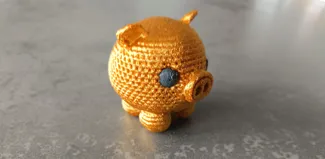 Crochet pig