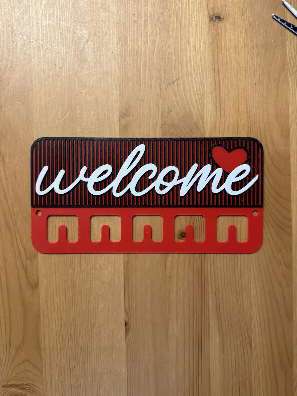 Welcome Key Holder by Morganja MakerWorld: Download Free 3D Models