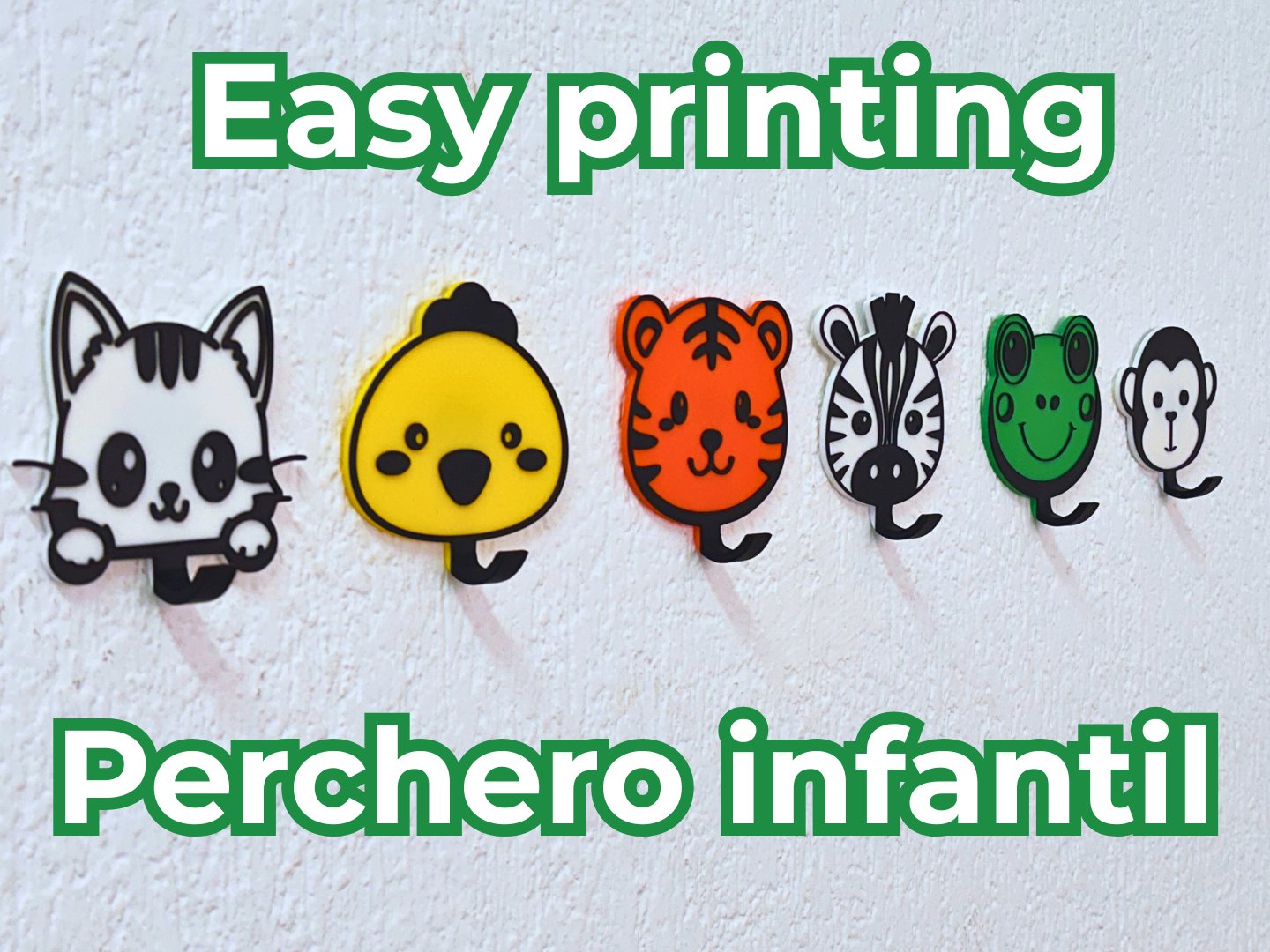 Kawaii Animal Wall Hook / Perchero Infantil