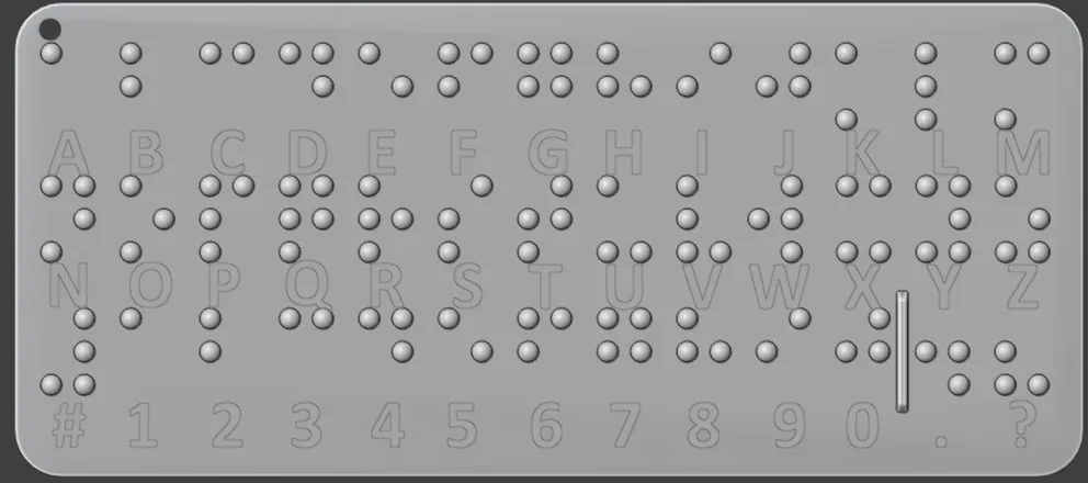 Braille Card - Free 3D Print Model - MakerWorld