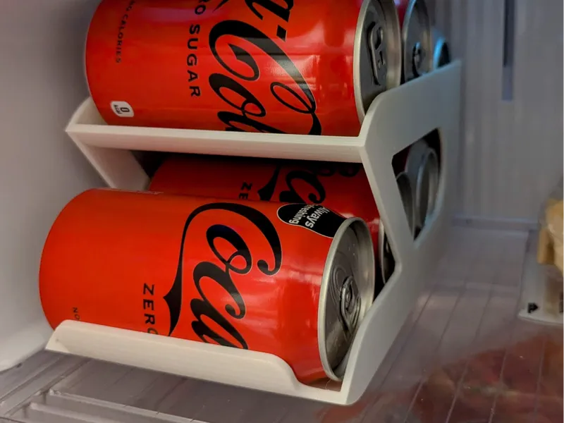 Drink can dispenser. No assembly, no supports!
