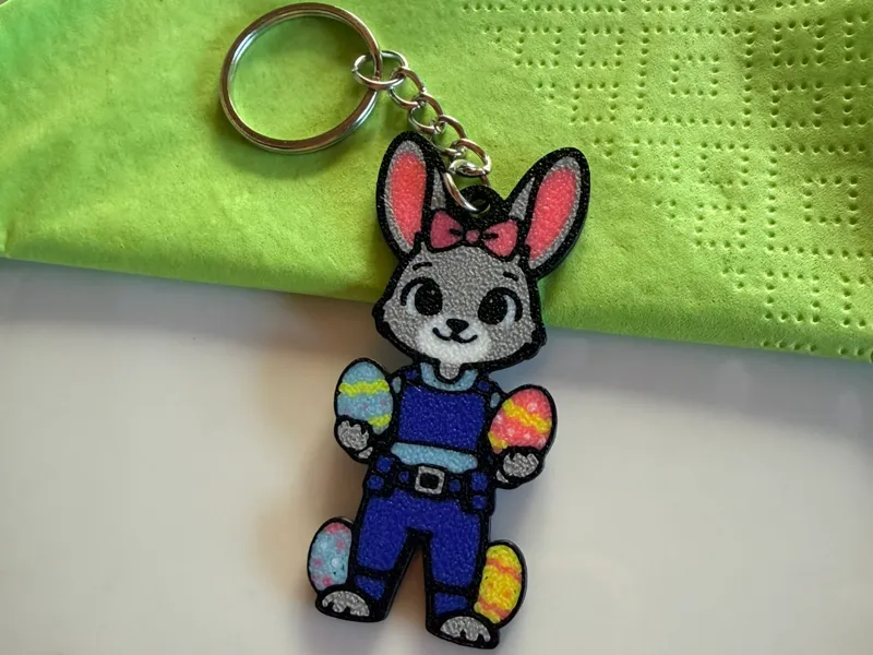 Cute Easter Bunny Keychain Judy Hopps Gift Idea