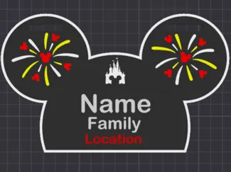Mickey Mouse Stroller Sign