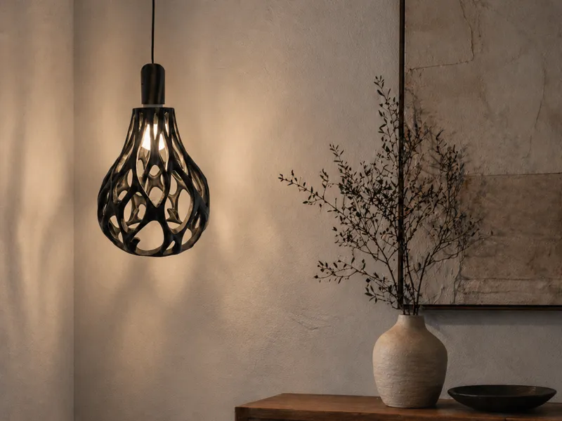 Organic Web Lampshade