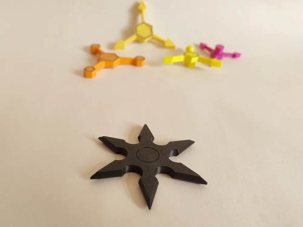 Ninja Star Fidget Spinner - Free 3D Print Model - MakerWorld