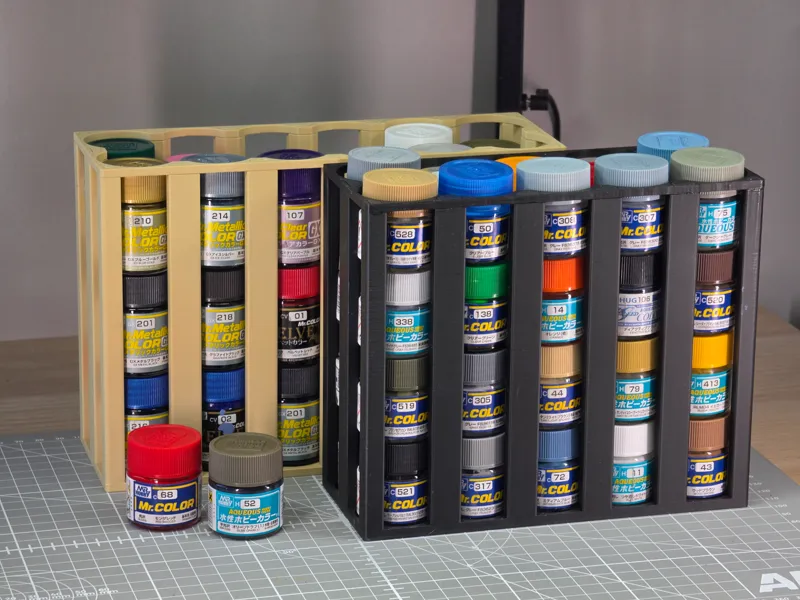 Storage organizer for Tamiya, Mr.Hobby paints