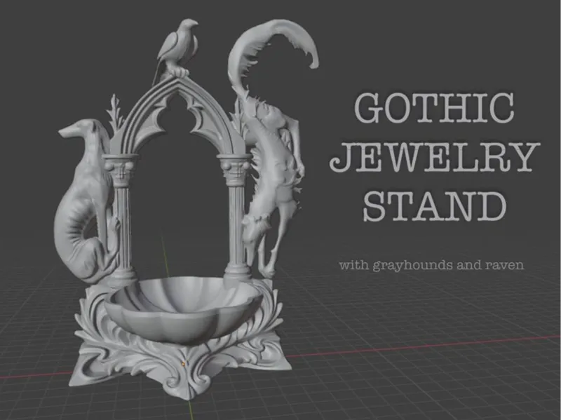 Gothic jewelry stand