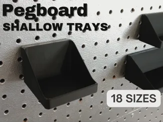 Pegboard Shallow Trays - Multiple Sizes