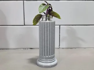 tall unbroken roman pillar propagation vial base