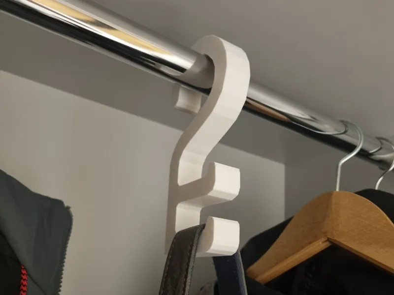 Closet Rod Handbag Hook – 3D Printed Bag Organizer