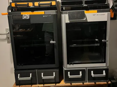 P2S/P1S/X1 Printer Riser, storage, poop