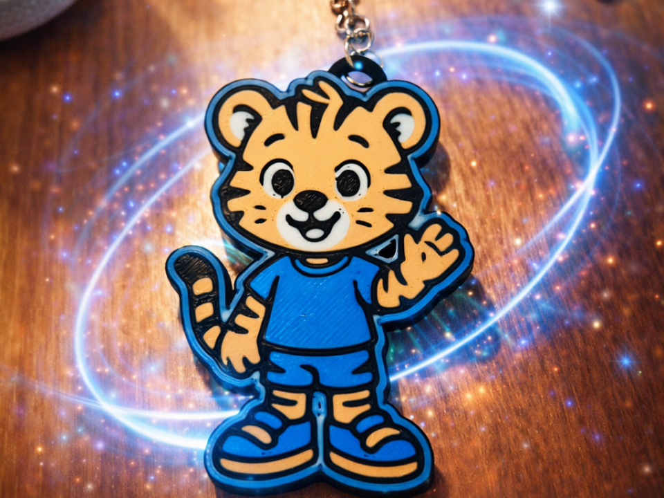 cute tiger keychain
