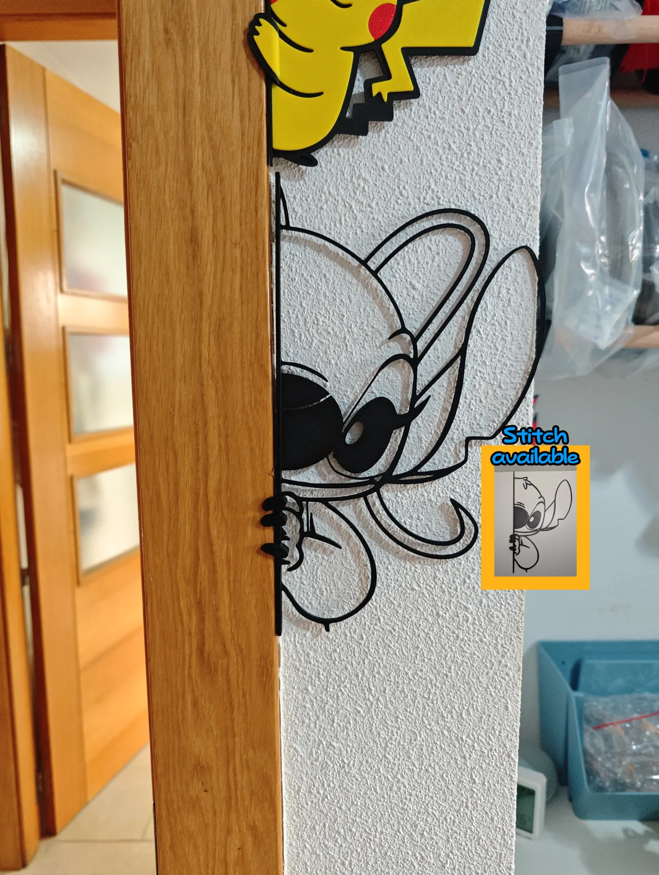 Stitch Wall art / Door art (Vertical) view 3