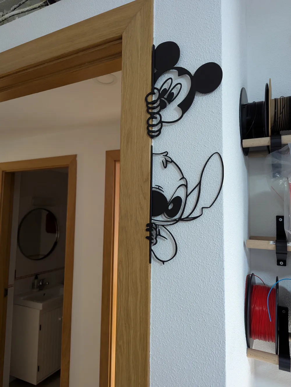 Stitch Vertical Wall Door Art - Art - PLA - 3D printed product - фото 6