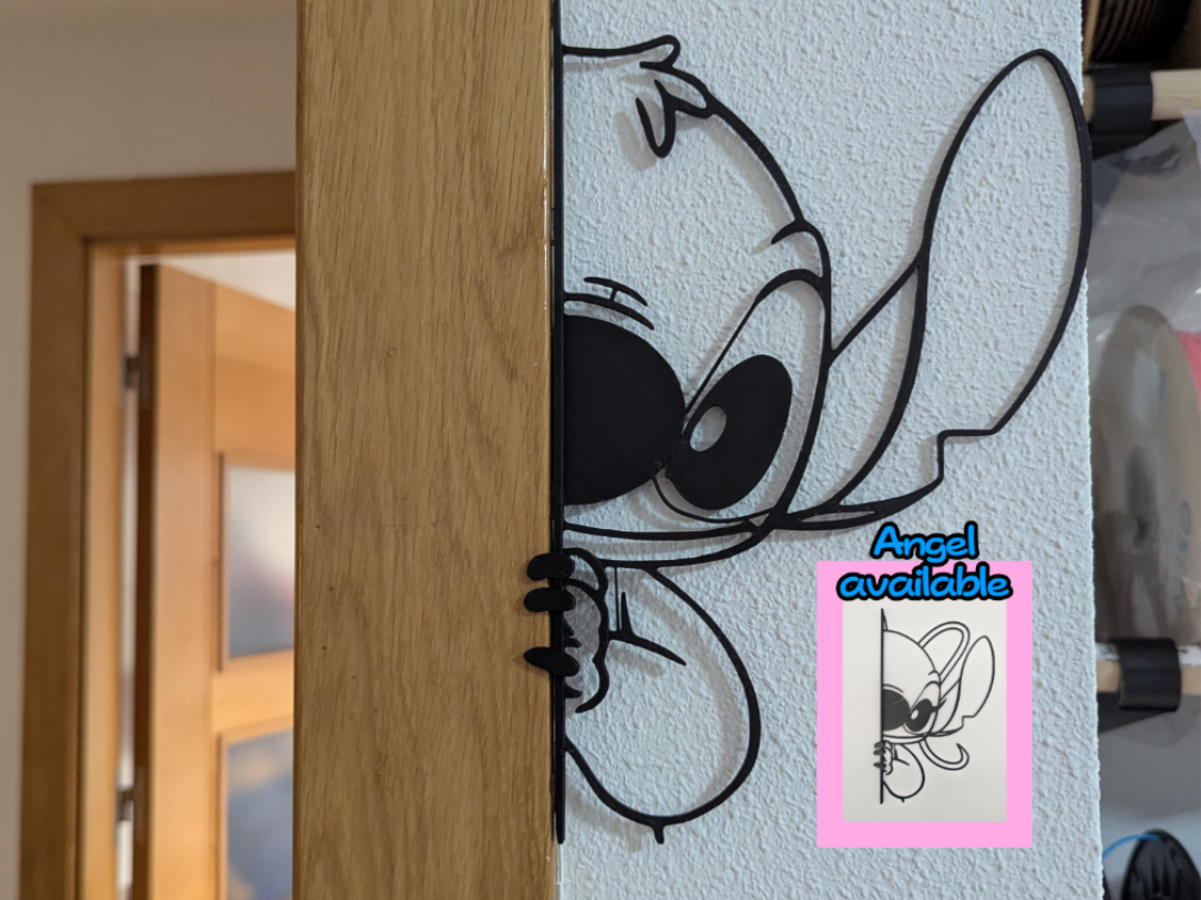Stitch Wall art / Door art (Vertical)