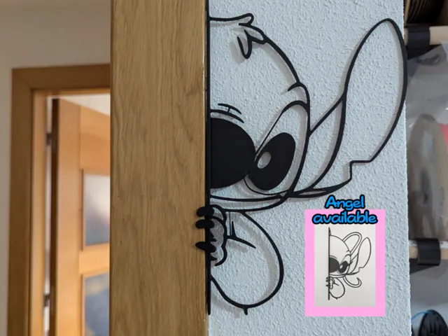 Stitch Wall art / Door art (Vertical)