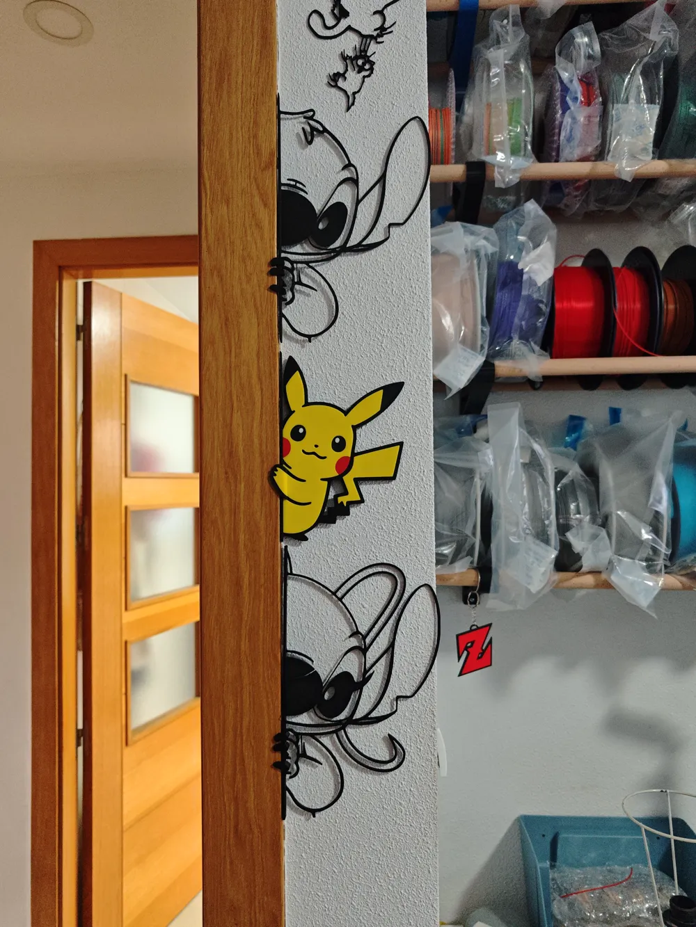 Stitch Vertical Wall Door Art - Art - PLA - 3D printed product - фото 7