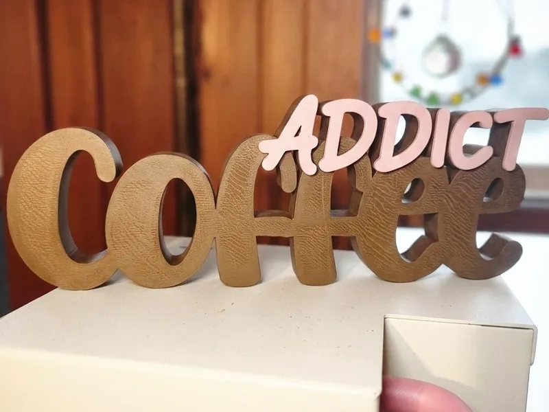 Coffee Addict Sign - Decor for Kafi Lovers