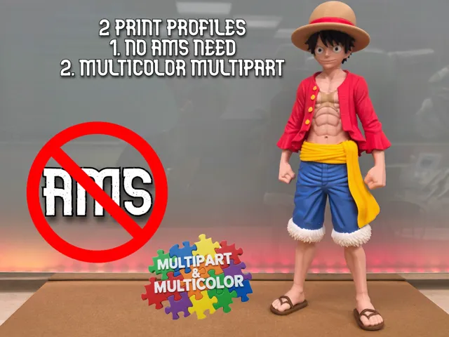 Monkey D. Luffy / NO AMS & MULTICOLOR MULTIPART