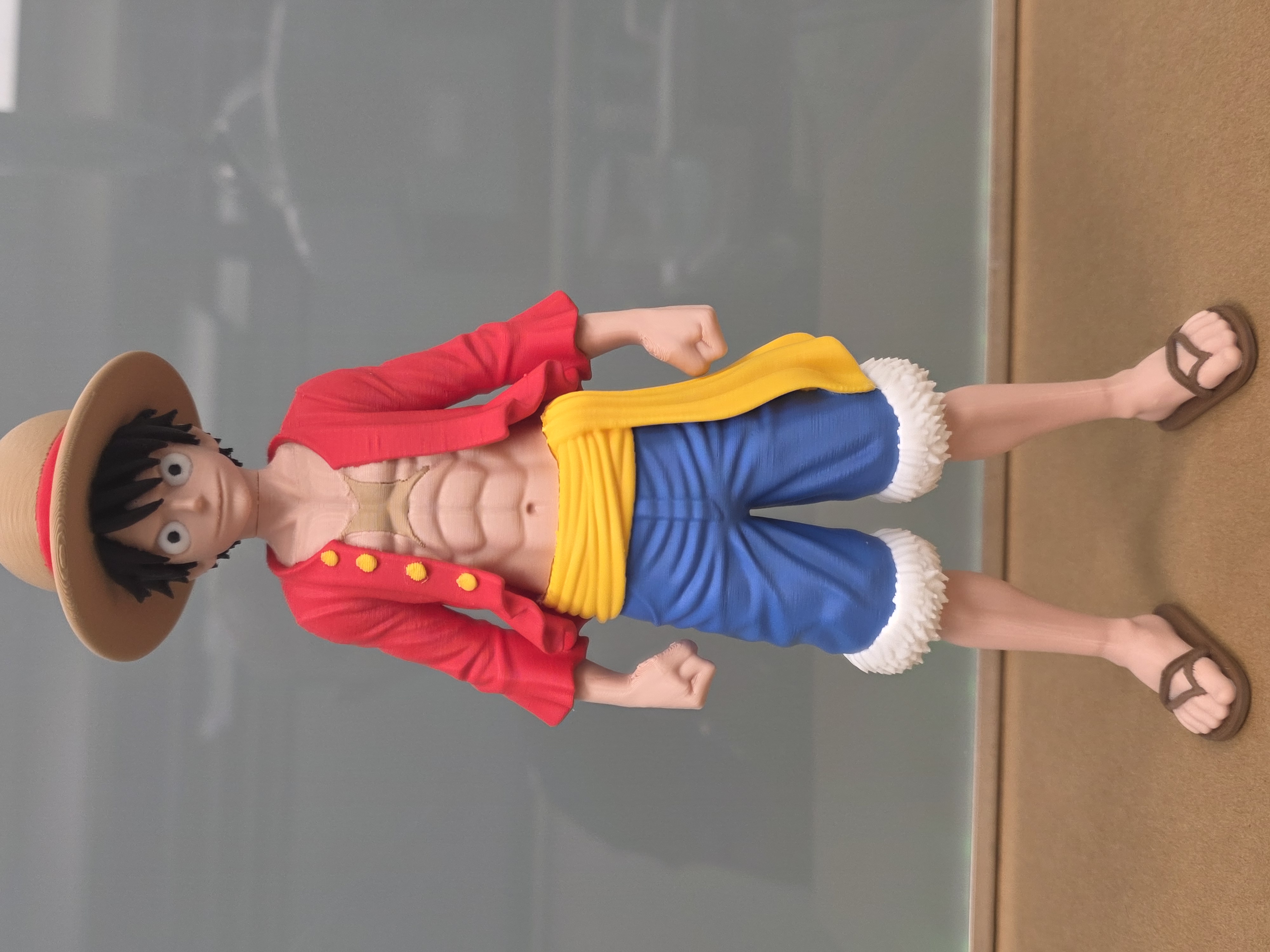 3Dプリント ワンピース／ルフィ懸賞金ポスター／マルチカラー - 無料3D