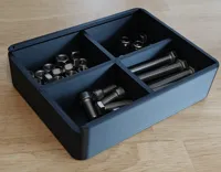 Box with 4 slots: 0.2mm layer, 2 walls, 15% infill