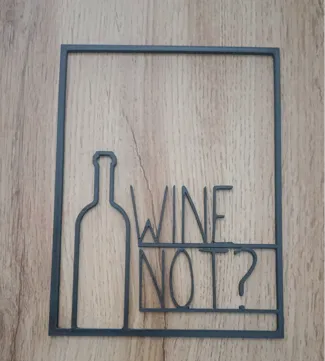 wine art wall