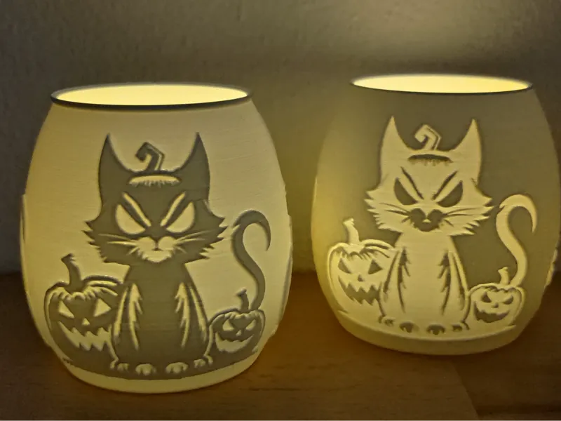 Tealight Halloween Cat _3
