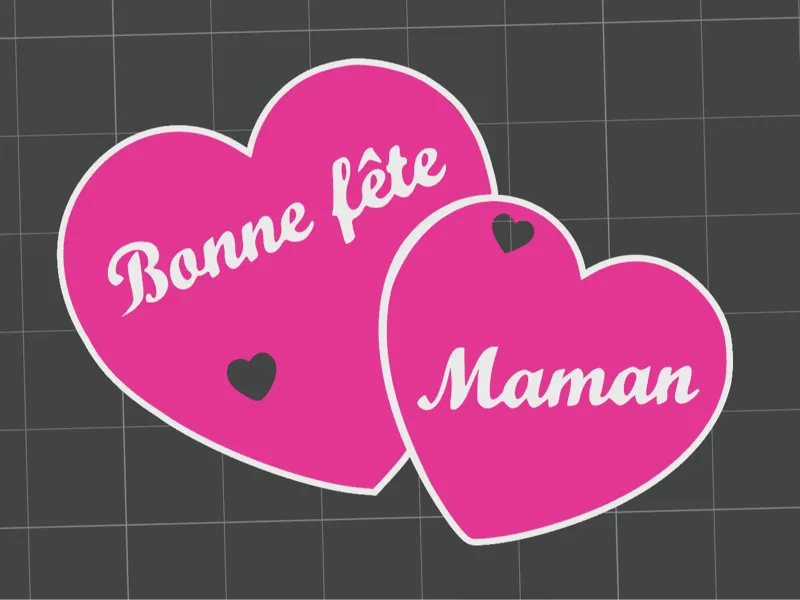 porte clé bonne fete maman
