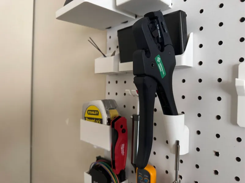 Wire Stripper / Cutter Pegboard Holder w/ peglock
